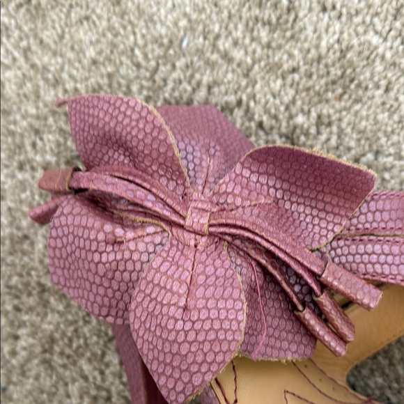 Mauve Strappy Snakeskin Heals by Born Crown - Picture 8 of 9